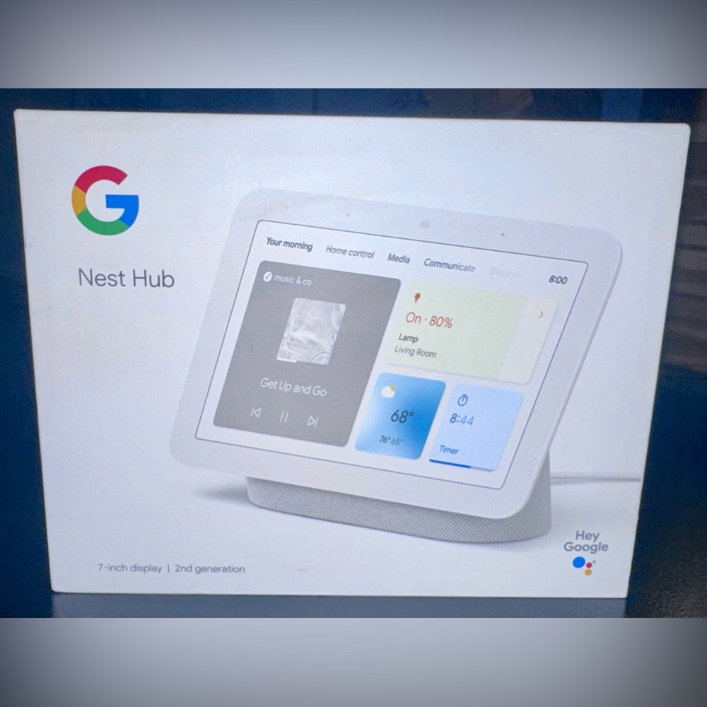 Google Nest Hub— 2nd Generation, 7 Inch Display